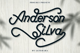 Anderson Silva Font: A Handwritten Script for Autumn-Inspired Crafts