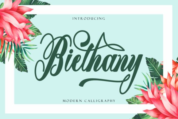 Biethany: A Playful Script Font for Creative Makers