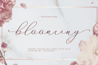 Blooming Font Adds a Touch of Elegance to Digital Projects