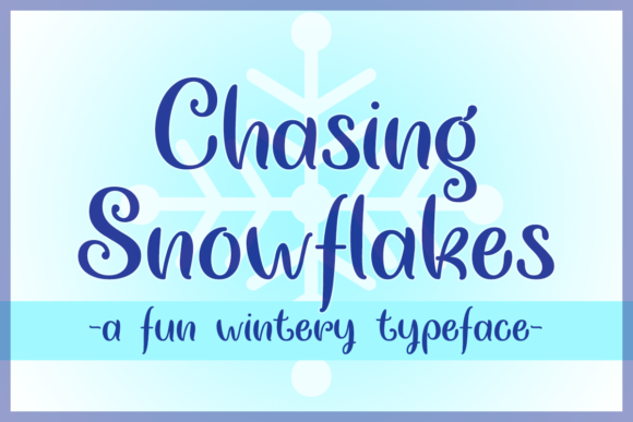Chasing Snowflakes: A Whimsical Typeface for Editorial Magic