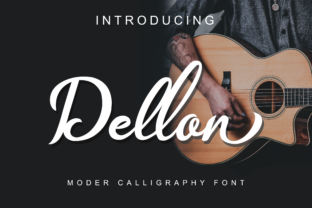 Dellon Font: A Script Amp with Classic Calligraphy Charm