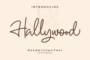 Elevating Editorial Design with the Hallywood Handwritten Font