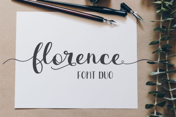 Florence Duo: A Handwritten Font for Editorial Design