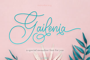 Gailenia Font: A Romantic Script for Editorial Elegance