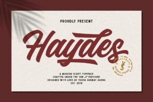 Haydes: A Bold Script Font That Elevates Brand Typography