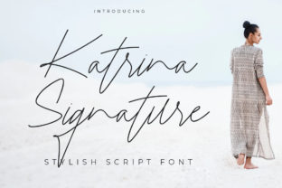 Katrina Signature: A Handwritten Typeface for Authentic Web Design