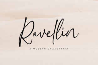 Ravellin: A Playful Script Font for Modern Editorial Design
