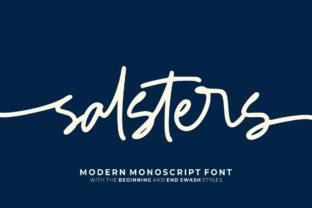Salsters: A Beautiful Script Font for Crafting and Design
