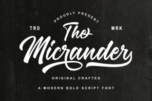 The Micrander Font: A Playful Script for Standout Branding