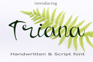 Triana Font: A Handwritten Typeface for Editorial Elegance